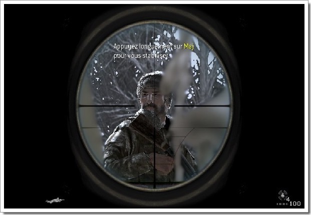 Call Of Duty 4 Modern Warfare : visée sniper