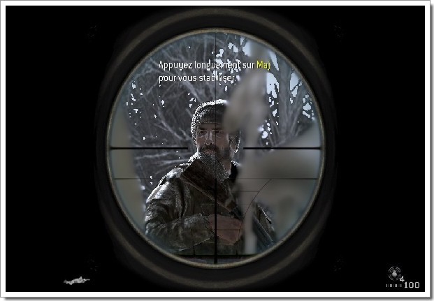 Call Of Duty 4 Modern Warfare : visée sniper