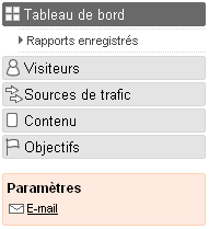 Nouveau menu de Google Analytics