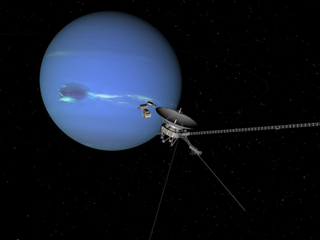 Voyager 2 près de Neptune avant le grand saut dans l'espace