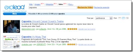 Exalead propose la recherche de vidéos