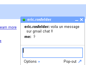 Exemple de Gmail Chat - wOueb.net