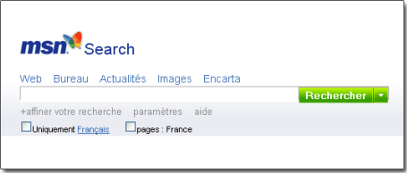 Nouveau look pour Msn Search - wOueb.net