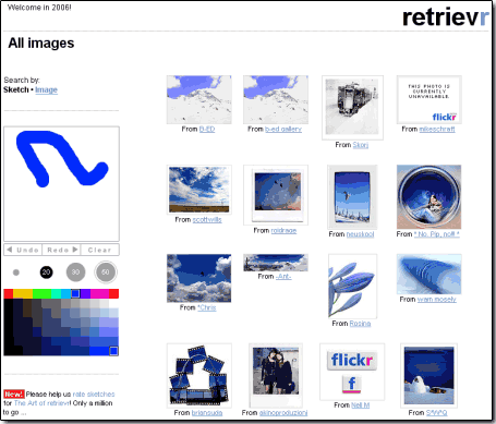 Retrievr : système de recherche graphique pour Flickr - wOueb.net