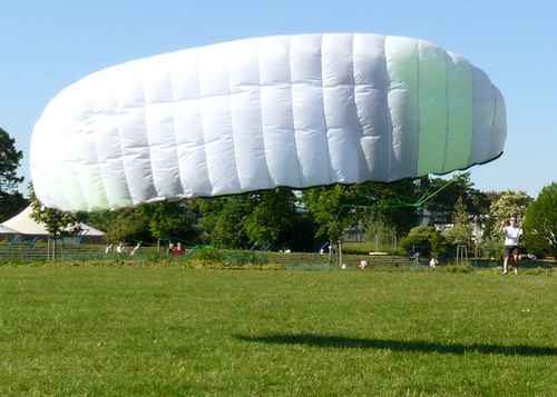 Voile de traction : jardin des 2 rives, strasbourg