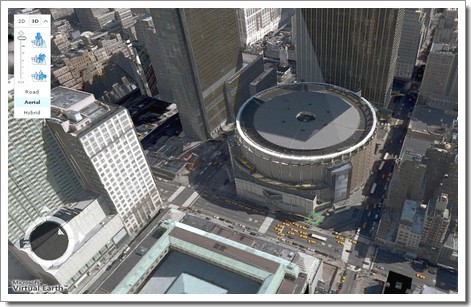 Vue du Madison Square Garden en 3D : Windows Live Local