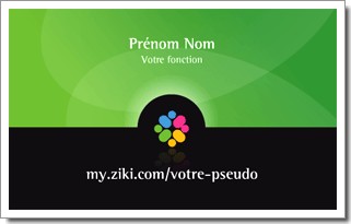 Carte de visite Ziki