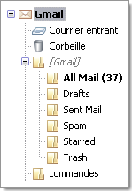 Gmail en IMAP dans Thunderbird