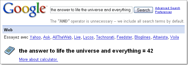 Google : la réponse à la question !