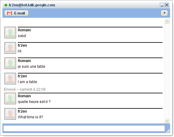 Google Talk Translation Bots