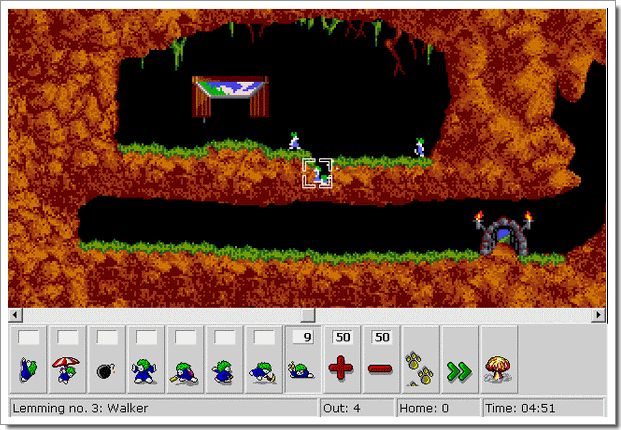 Jouez avec les Lemmings en DHTML