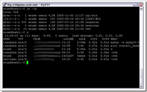 Se connecter à votre hébergement mutualisé en SSH chez OVH